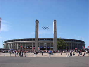 Olympiastadion Berlin Spielstätte des Bundesligisten Hertha BSC