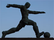 Fuballspieler Fuballer-Statue Friedrich-Ludwig-Jahn-Sportpark